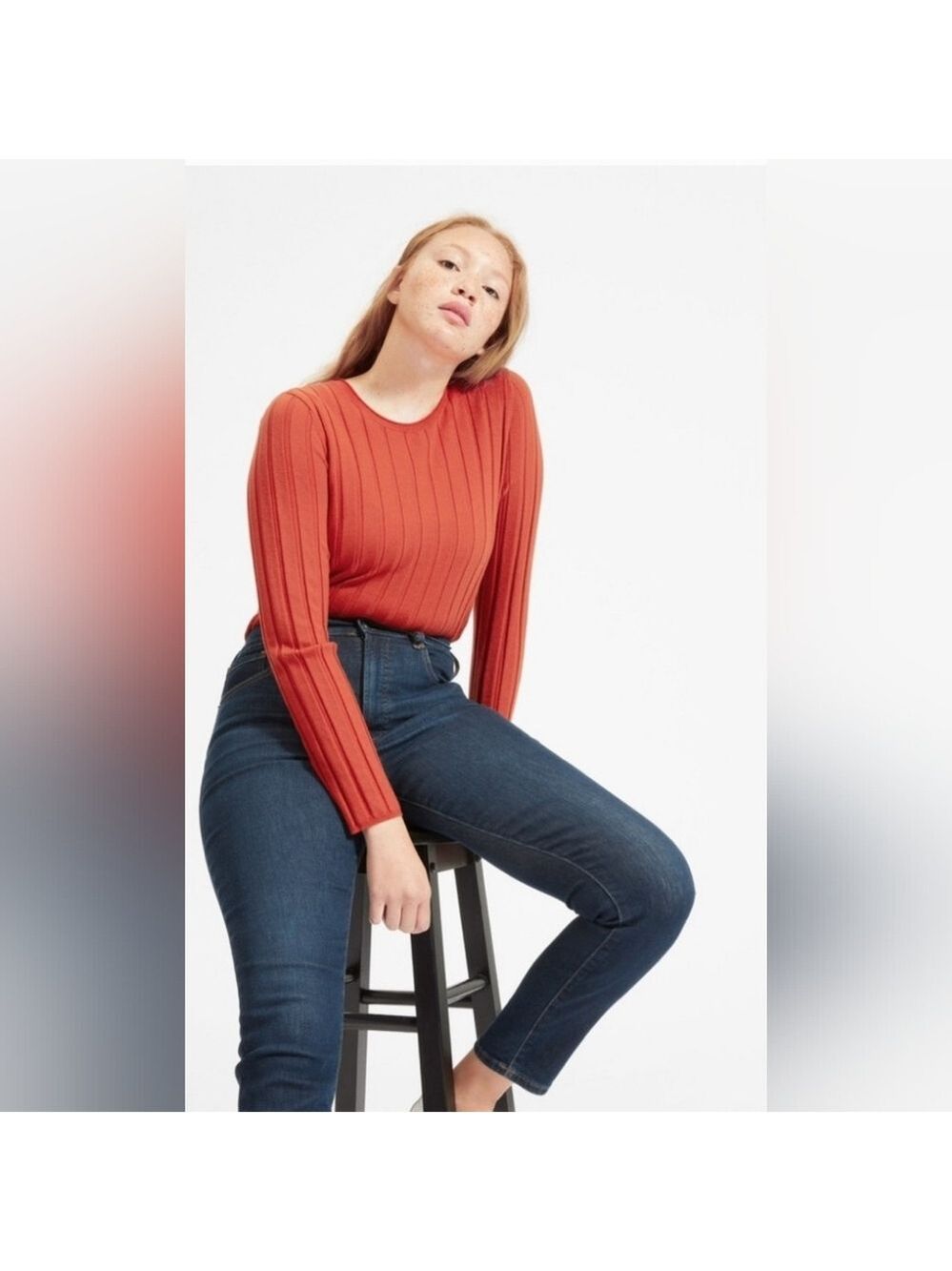 EVERLANE | The Authentic Stretch High-Rise Skinny Jeans – Mid Blue